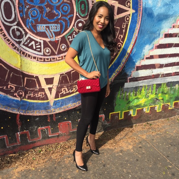 ‼️SALE‼️ CLASSIC WINE GOLD LUXURY SHOULDER BAG - Picture 3 of 8